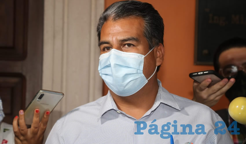 Cuauhtémoc Escobedo Tejada, alcalde de Pabellón de Arteaga (Foto: Eddylberto Luévano Santillán)