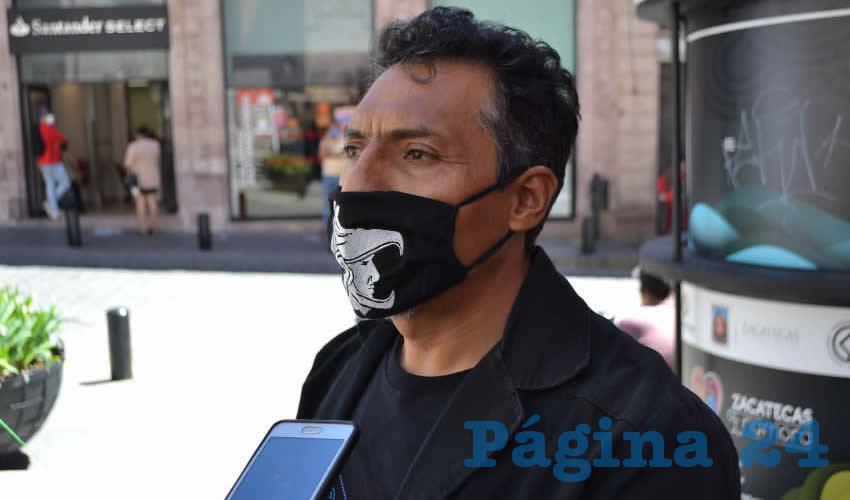 Marcelino Rodarte Hernández, activista y miembro del Movimiento Democrático Magisterial de Zacatecas (MDMZ) (Foto: Archivo Página 24)