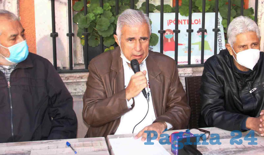José Narró Céspedes, en su habitual conferencia de prensa dominguera (Foto: Rocío Castro)