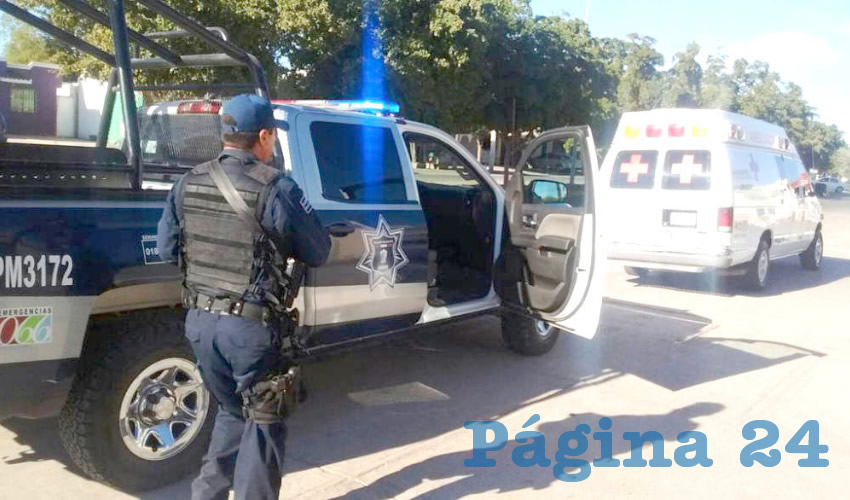 Murió en la ambulancia