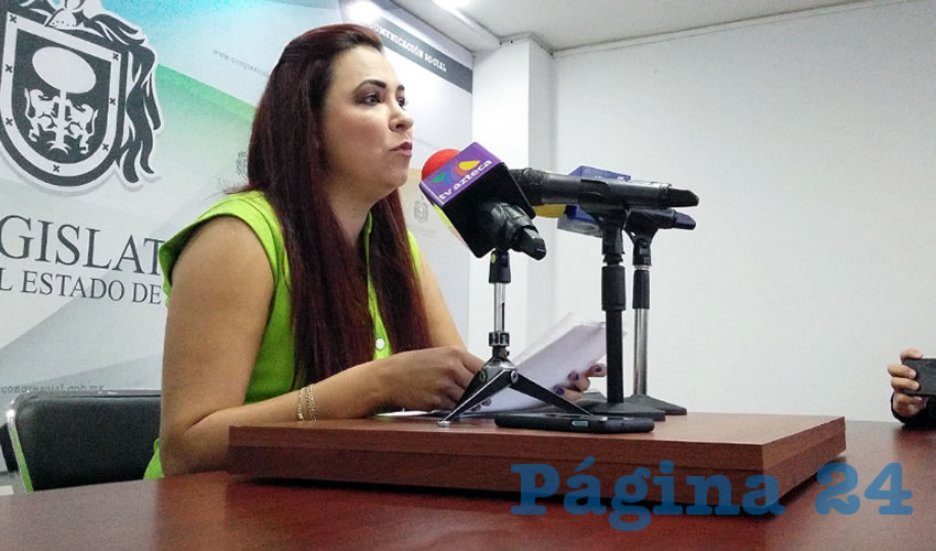 La diputada priísta Sofía Berenice García Mosqueda reconoció a los municipios que integraron en sus propuestas de ley de ingresos el descuento en el pago del predial a mujeres, por lo cual llamó al resto de ayuntamientos a sumarse a la propuesta/Foto: Archivo Página 24