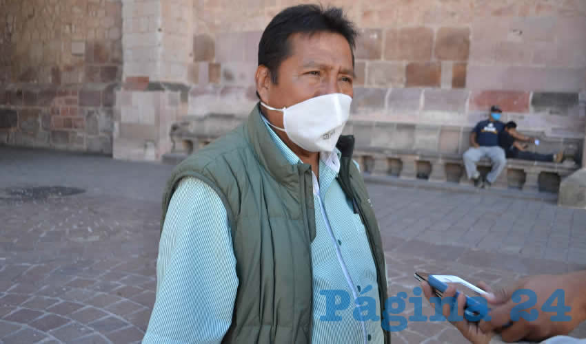 Manuel Alvarado Pérez lamentó que las autoridades del estado que comanda Alejandro Tello Cristerna, hayan sido rebasadas (Foto: Archivo Página 24)