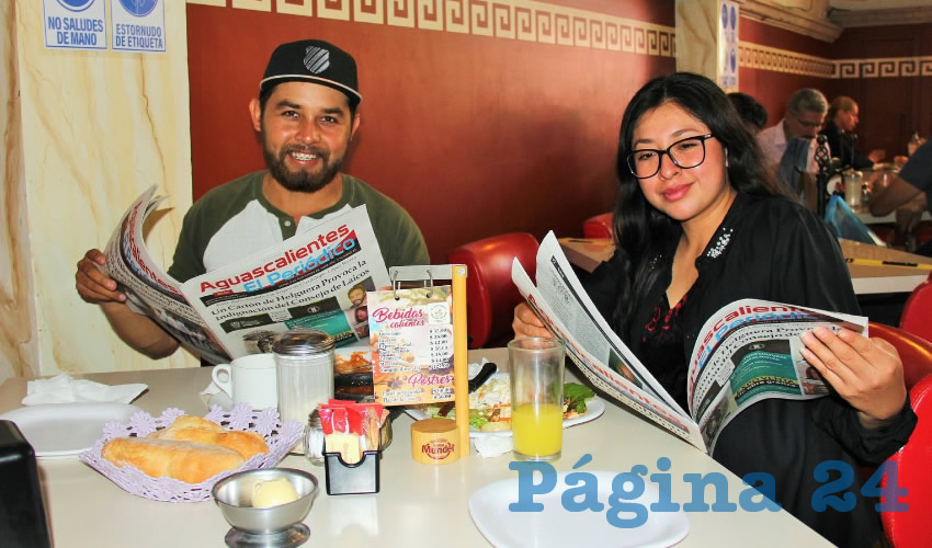 En el restaurante Mitla desayunaron Alejandro S&aacute;nchez Ram&iacute;rez y Rosaura Garc&iacute;a Cort&eacute;s