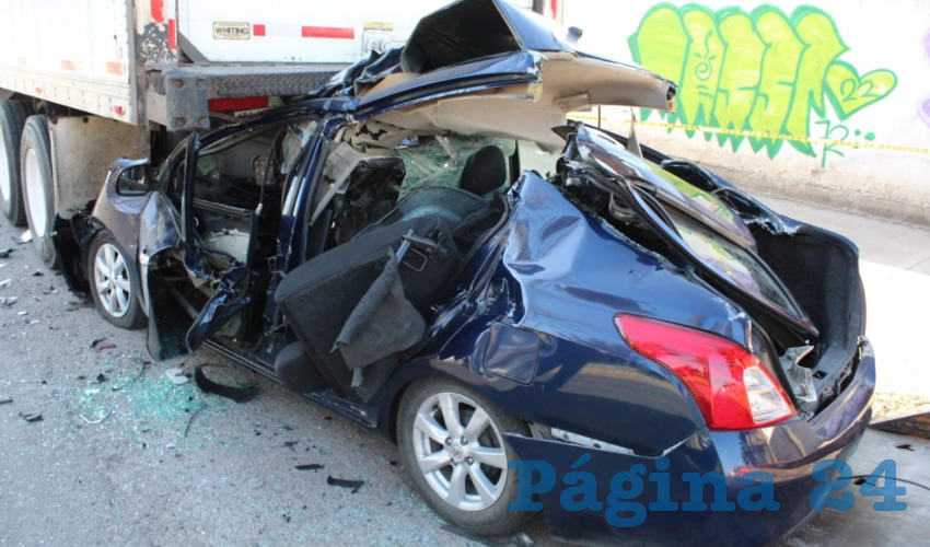 El aparatoso accidente se registró sobre el bulevar Adolfo Ruiz Cortines, en la colonia La Soledad