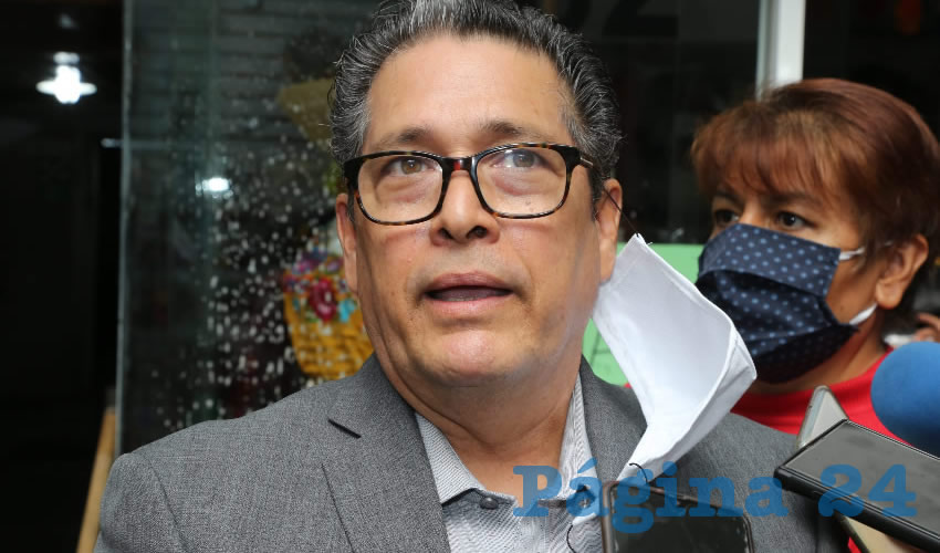 Sergio Piña, presidente de la Asociación de Comerciantes del Centro (Foto: Eddylberto Luévano Santillán)