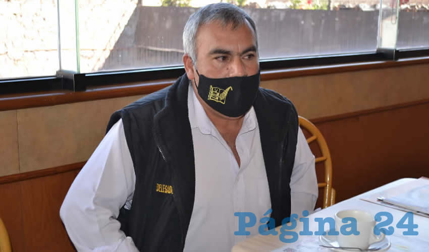 Jorge Luis Rodríguez García, docente jubilado que pertenece al Movimiento de Bases en Defensa del Issstezac, destacó que “el único culpable del quebranto al instituto, por el saqueo, es el gobernador Alejandro Tello Cristerna” (Foto: Merari Martínez)