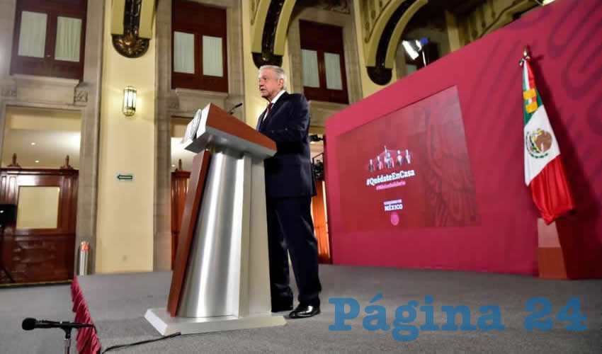 Desde hace meses las menciones a Enrique Krauze, director de la revista Letras Libres y de Héctor Aguilar Camín, de Nexos, se han vuelto frecuentes en las conferencias de prensa, pero ésta es la primera vez que se refiere a la Feria del Libro toda/Foto: Presidencia / Página 24