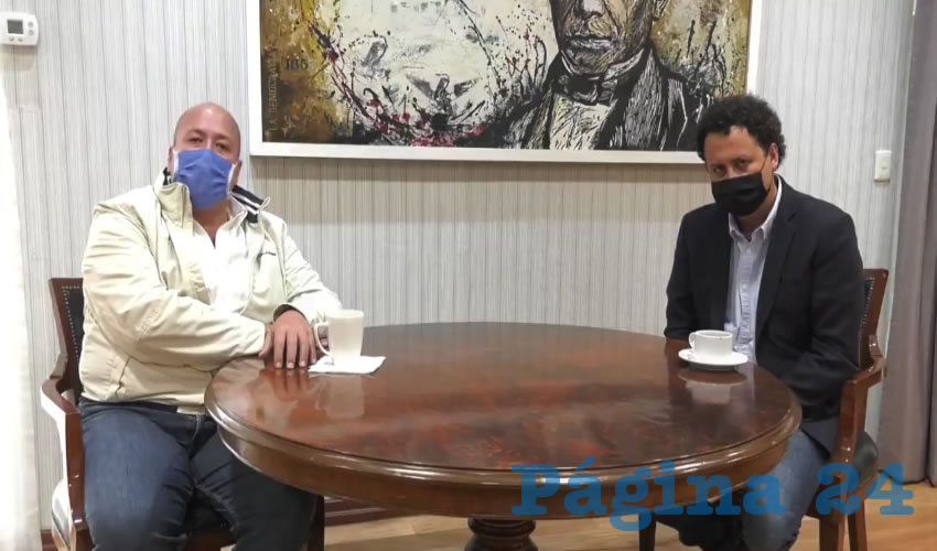 La mesa del organismo será coordinada por el periodista Enrique Toussaint (derecha), quien adelantó que participarán hombres y mujeres de sectores académicos, empresariales y de organizaciones de la sociedad civil/Foto: Tomada de video