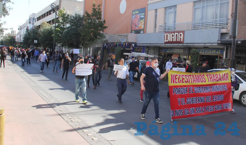  &ldquo;Queremos trabajar&rdquo;, fue la exigencia de los manifestantes