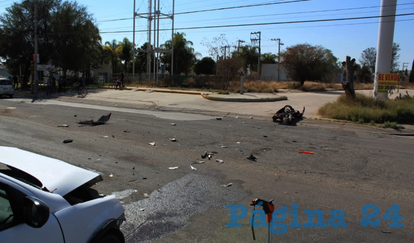 El terrible percance ocurri&oacute; sobre la carretera federal 45 norte, en la entrada a Margaritas, Jes&uacute;s Mar&iacute;a.