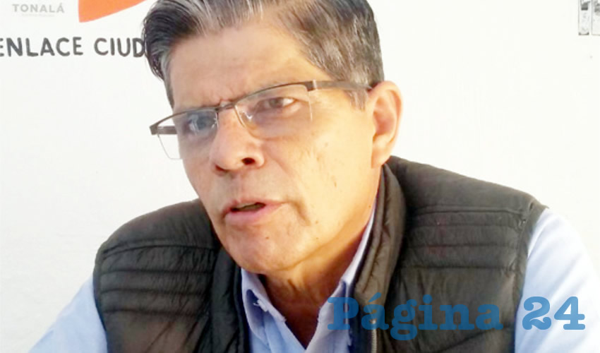 Ernesto Arias, regidor por MC, criticó que la propuesta hecha por su homólogo Oswaldo Bañales, quien sostuvo que no es necesario un nuevo endeudamiento para Tonalá, mucho menos cuando se propone también que no se cobren impuestos a los ciudadanos como el predial y el pago por derecho de piso/Foto: Francisco Tapia