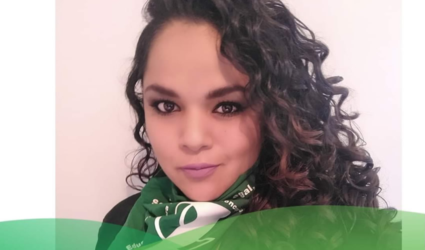 Karla Zapata López, integrante del colectivo Nantzin