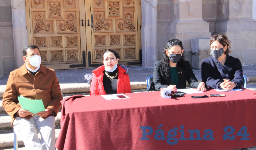 En conferencia de prensa, los integrantes de la Comisión de Selección del Sistema Estatal Anticorrupción de Zacatecas presentaron la convocatoria para elegir a un integrante del Comité de Participación Ciudadana de este sistema (Foto: Rocío Castro Alvarado)