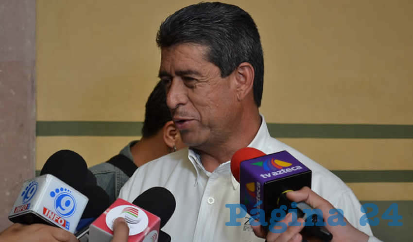 Miguel Félix Carrillo, secretario de Servicios Públicos del ayuntamiento de Zacatecas (Foto: Archivo Página 24)