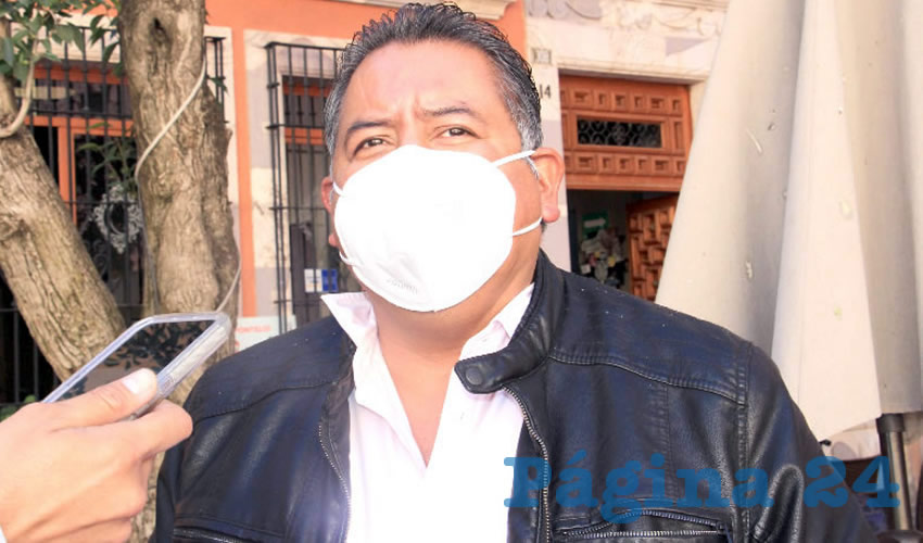 Felipe Pinedo Hernández, líder del Frente Popular de Lucha por Zacatecas (Foto: Rocío Castro)
