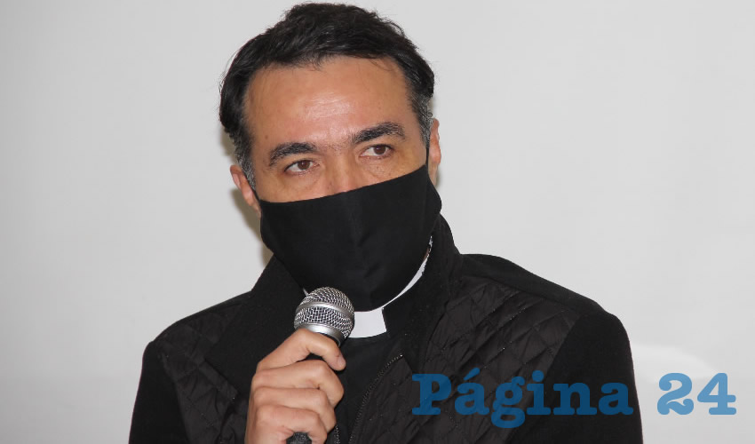 Carlos Veloz Cuéllar, titular de la Fraternidad Asistencial para Sacerdotes de Aguascalientes (Foto: Juan Fernando Reyes Ortega)