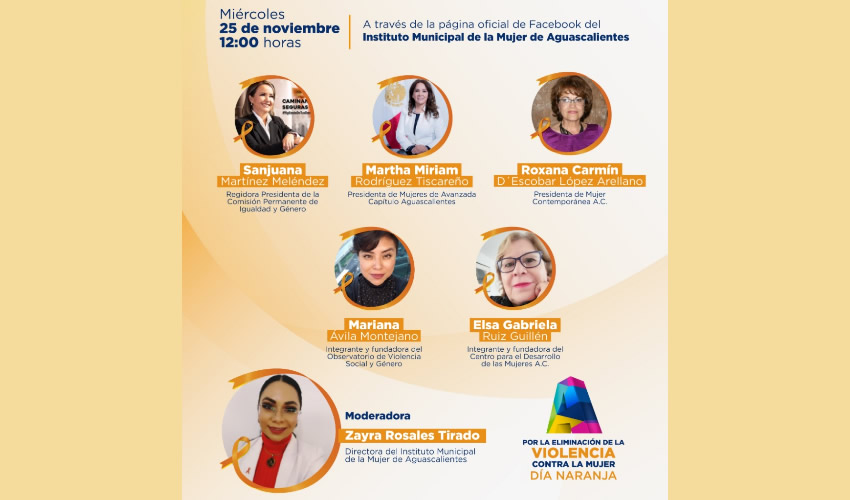 El mi&eacute;rcoles 25 de noviembre a las 12:00 horas se realizar&aacute; el panel Avances y Retos de las Mujeres a una Vida Sin Violencia