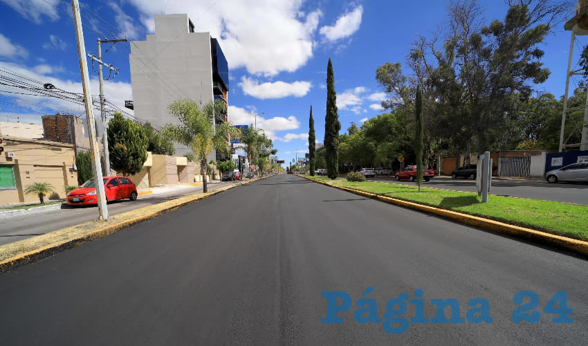 Los trabajos se realizaron en los tramos comprendidos entre bulevar a Zacatecas y avenida Independencia al oriente