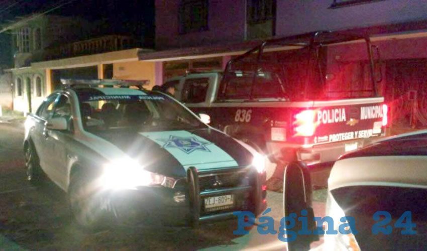 El arribo de los policías