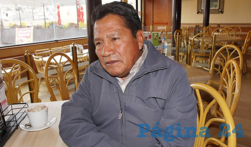 Manuel Alvarado Pérez, representante de El Barzón en la entidad (Foto: Archivo Página 24)