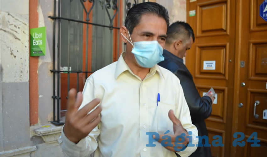 Adán González Acosta, actual dirigente del Frente Popular de Lucha por Zacatecas (FPLZ) (Foto: Archivo Página 24)