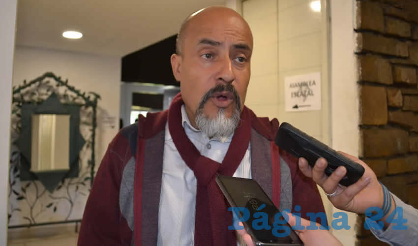 Fernando Arteaga Gaytán, dirigente estatal del Movimiento Regeneración Nacional (Morena) (Foto: Archivo Página 24)