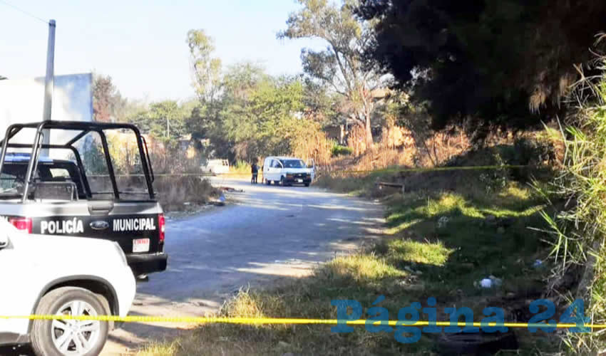 El cuerpo quedó tirado en una brecha, en medio de un charco de sangre/Foto: Especial