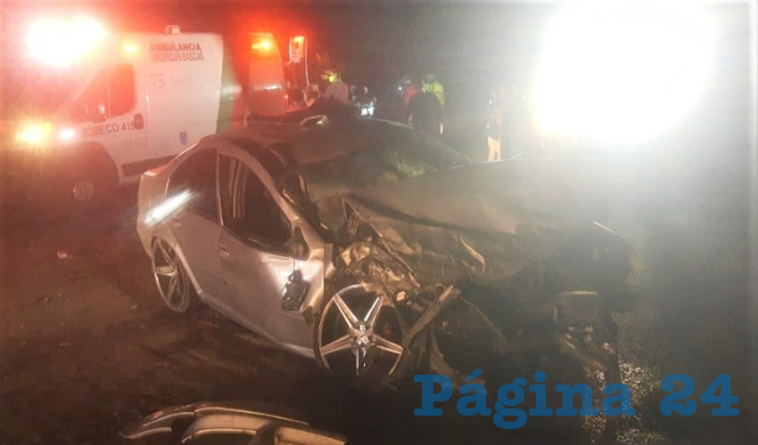 Luis Manuel “N” “N”, de 25 años, estampó su automóvil contra una camioneta