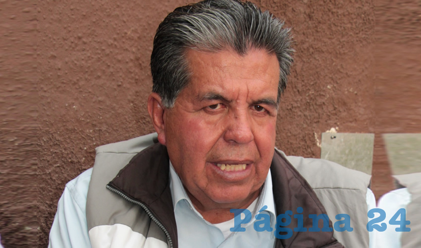 Cuauhtémoc Espinoza Jaime, activista social y representante de la Unión de Colonias Agropecuarias del estado (Foto: Archivo Página 24)