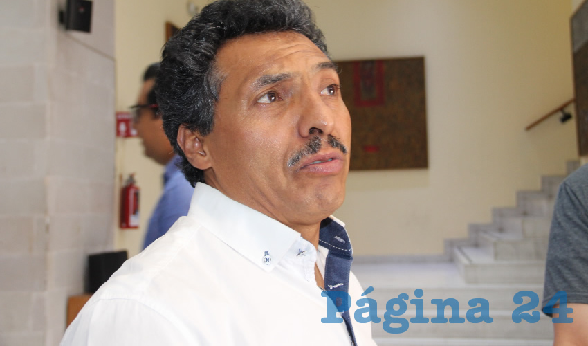 Marcelino Rodarte Hernández, miembro de la Coordinadora del Magisterio Democrático en Zacatecas (CMDZ) (Foto Rocío Castro Alvarado)