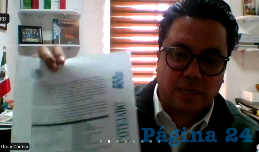 Omar Carrera Pérez, diputado local por el Movimiento Regeneración Nacional (Morena) (Foto: Cortesía)