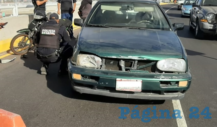 El accidente ocurrió en avenida Aguascalientes Sur, a la altura del monumento a Juan Pablo II