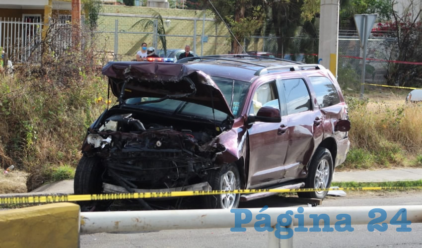 La Toyota Sequoia, que conducía el homicida Silvio “N” “N”