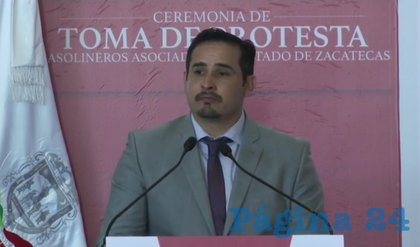Edson Rivas de la Torre, presidente de la Asociación de Gasolineros de Zacatecas (Foto: Archivo Página 24)