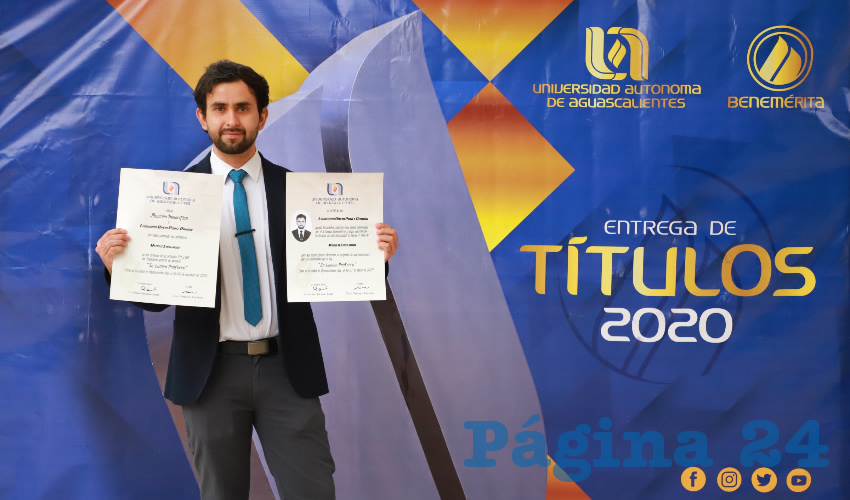 La UAA modific&oacute; la din&aacute;mica de entrega, pues a causa de la pandemia no es posible realizar la tradicional ceremonia en el Sal&oacute;n Universitario de Usos M&uacute;ltiples 