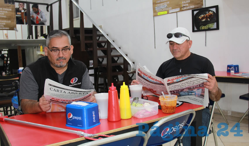 En el restaurante El Maizito Azul desayunaron los hermanos Mois&eacute;s y Samuel Z&aacute;rete Pepi