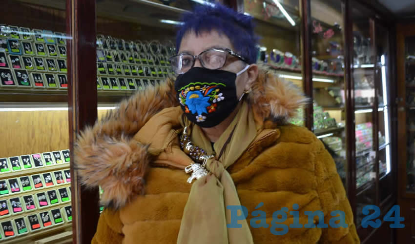 María de Lourdes Velasco Gómez, comerciante del Centro Histórico (Foto: Merari Martínez)