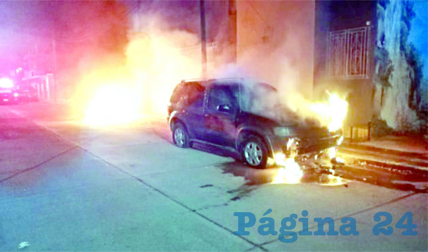 Así quedo la camioneta en la balacera