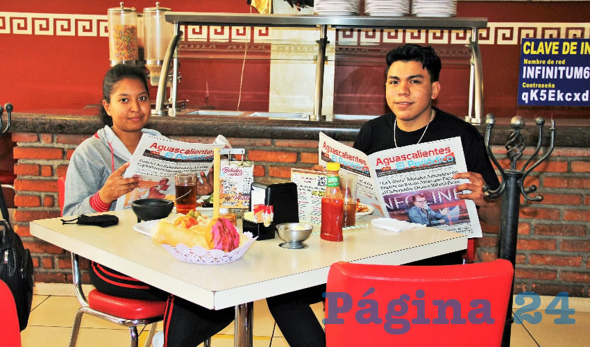 En restaurante Mitla desayunaron Luc&iacute;a Sarah&iacute; Cruz Tiscare&ntilde;o y Oswaldo Hern&aacute;ndez Hern&aacute;ndez