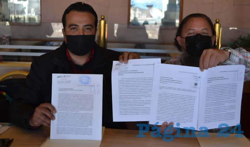 Miembros del Bloque Plural de Lucha Social y Sindical, así como del Sindicato Independiente de Trabajadores del Estado de Zacatecas (SITEZ) (Foto: Merari Martínez)