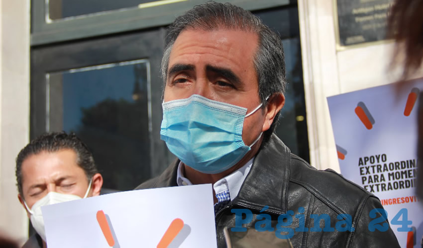 Sin tintes “partidistas” fueron los de Movimiento Ciudadano a manifestarse al Congreso (Foto: Juan Fernando Reyes Ortega)