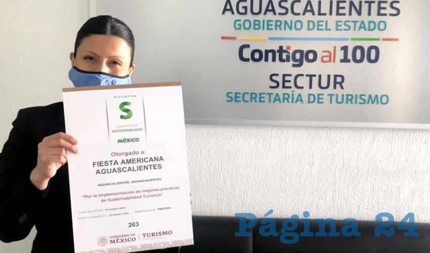 La Secretaría de Turismo de México, a través de la Secretaría de Turismo del Estado de Aguascalientes, otorgó 11 distintivos de calidad a instituciones y empresas locales