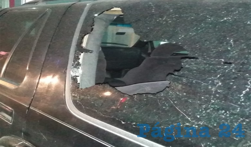Aspecto de los da&ntilde;os a la camioneta Chevrolet