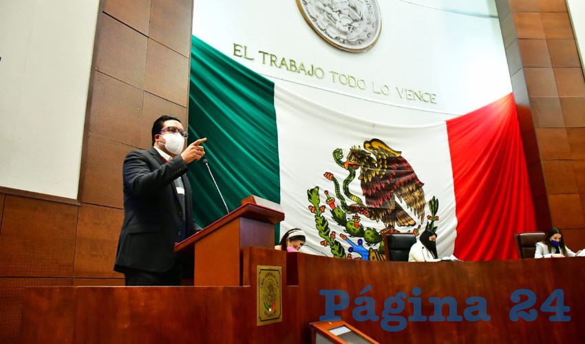 En sesión ordinaria, diputados y diputadas avalaron la Ley de Egresos para el Ejercicio Fiscal 2021 del Estado de Zacatecas por más de 30 mil 226 millones de pesos. La aprobación se dio con 24 votos a favor y únicamente uno en contra del diputado Omar Carrera Pérez del Movimiento de Regeneración Nacional (Morena) (Foto: Cortesía)