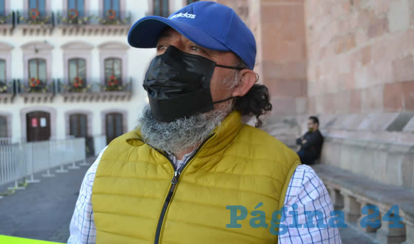 Alejandro Rivera Nieto, secretario general del Sindicato Independiente de Trabajadores del Estado de Zacatecas (SITEZ) (Foto: Archivo Página 24)