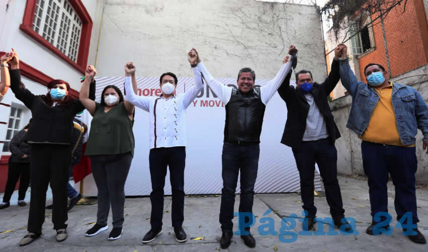 “David es un hombre de convicciones, de izquierda y siempre ha acompañado a nuestro movimiento”, destacó el presidente del Comité Ejecutivo Nacional de MORENA” Mario Delgado Carrillo (Foto: Morena)