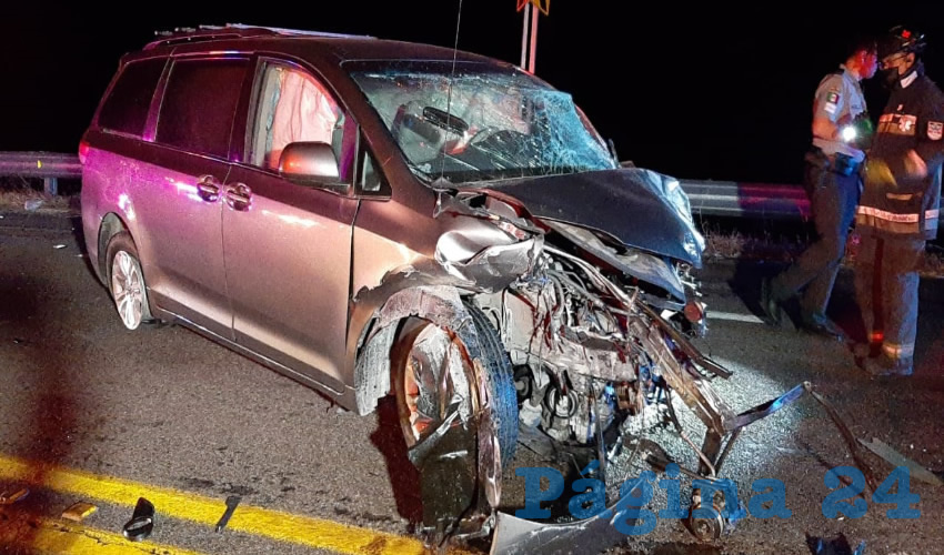 El responsable de la tragedia iba a bordo de esta camioneta Toyota Sienna