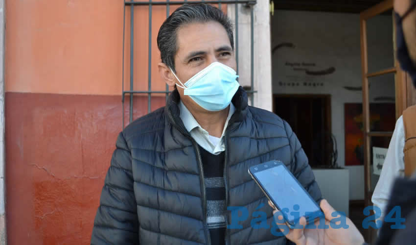 Adán González Acosta, actual líder del Frente Popular de Lucha de Zacatecas (FPLZ) (Foto:Página 24/Merari Martínez)