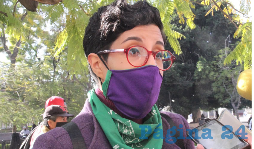 Ang&eacute;lica Contreras, activista por los derechos de las mujeres 