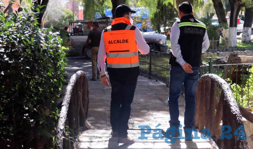 El alcalde capitalino Ulises Mejía Haro continúa impulsando diariamente las brigadas de mantenimiento en el municipio